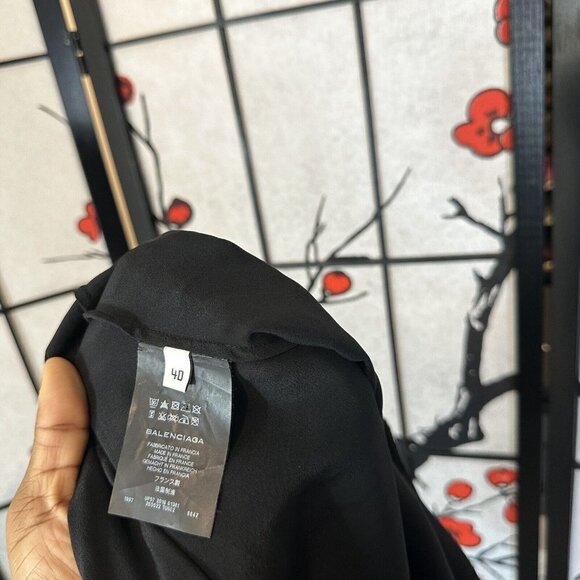 BALENCIAGA NICOLAS GHESQUIERE Blouse Top Sleeveless Size 40 US Medium Printed - Picture 8 of 10